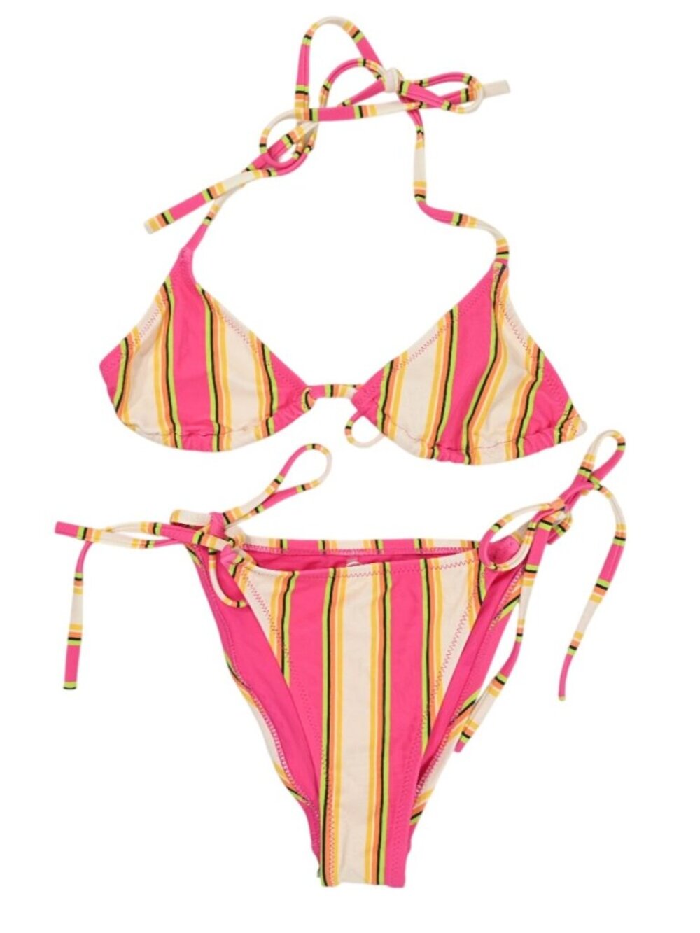 Solid & Striped The Iris Bikini Set in South Beach Stripe